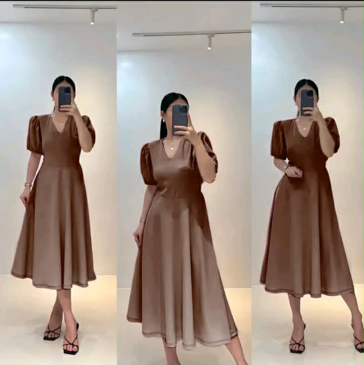 Amelia Puff Sleeve Maxi Dress