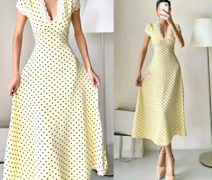 ALEA Vneck Lace Maxi Dress