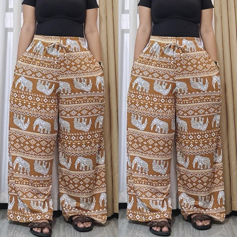 DIANNE ELEPHANT WIDELEG BOHO PANTS