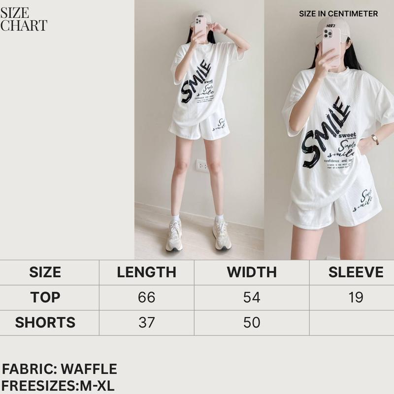 Smile Waffle Terno Top & Short