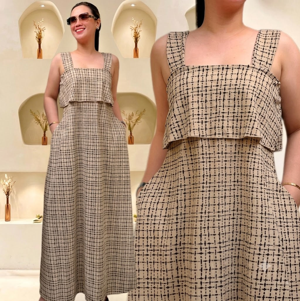 VANESSA 'EMPIRE CUT' MAXI DRESS