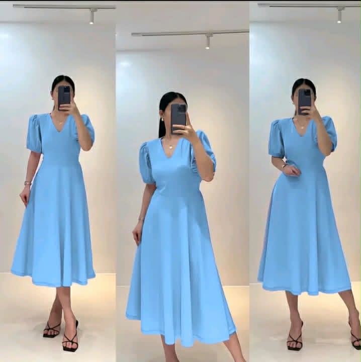 Amelia Puff Sleeve Maxi Dress