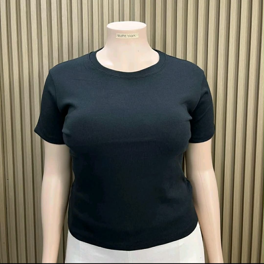 BABI PLUS SIZE ROUND NECK TOP (BUY 2 TAKE 1)