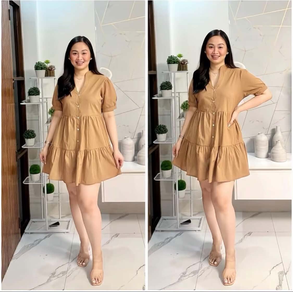 BUTTON DOWN DOLL DRESS