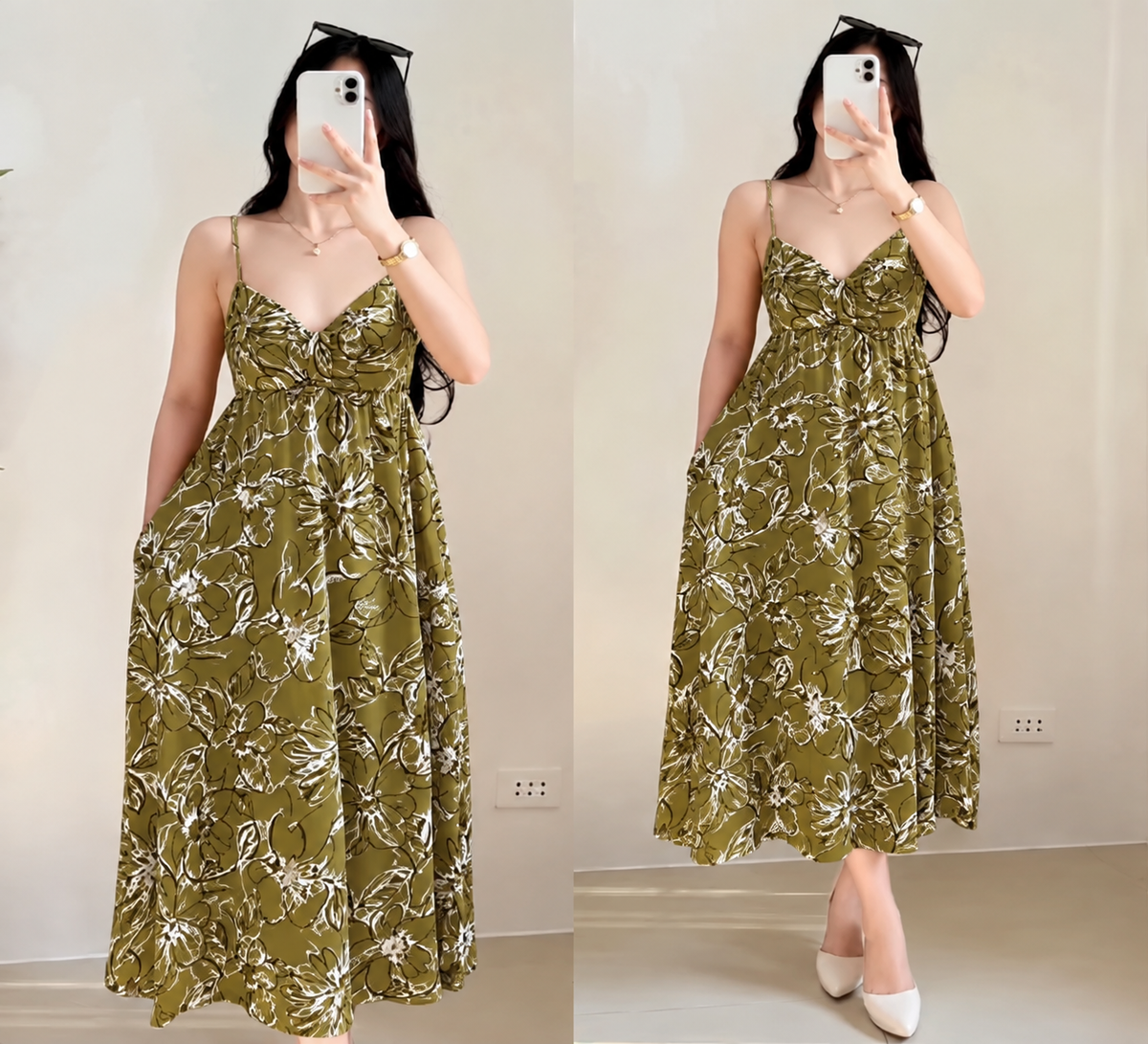 ANTONETTE PADDED LONG DRESS (BUY TWO TAKE ONE)