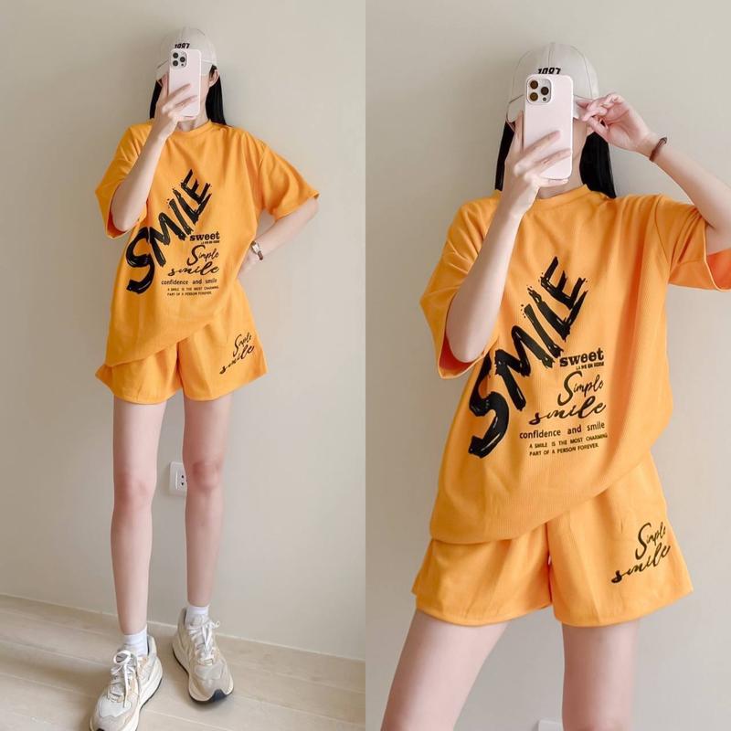 Smile Waffle Terno Top & Short