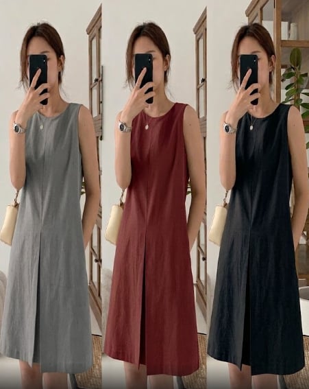 Hiraya Summer Sleeveles Dress  BUY 1 TAKE 1 FREE