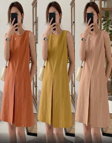 Hiraya Summer Sleeveles Dress  BUY 1 TAKE 1 FREE