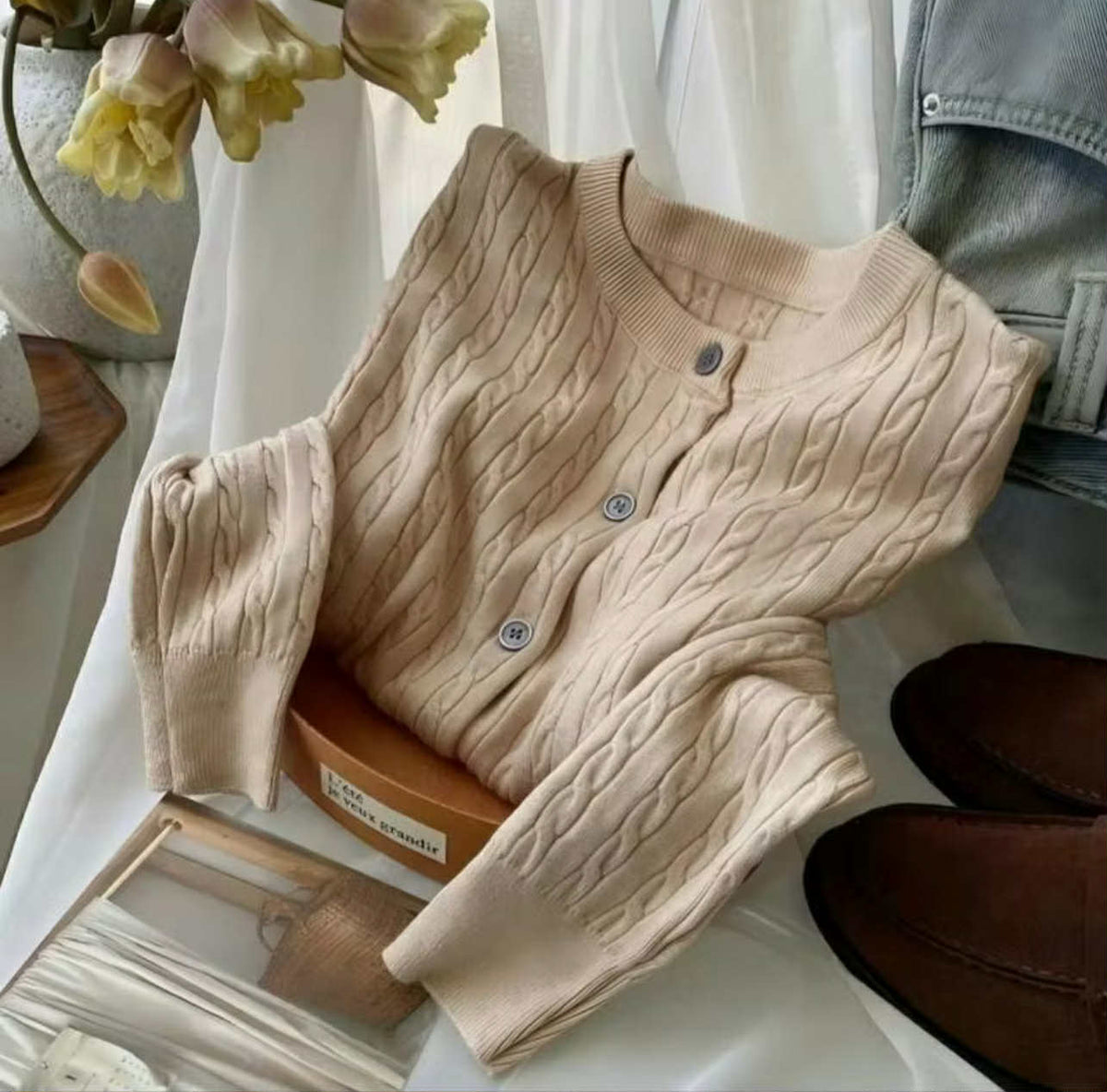 KOREAN CARDIGAN UPSIZE AND REGULAR SIZE