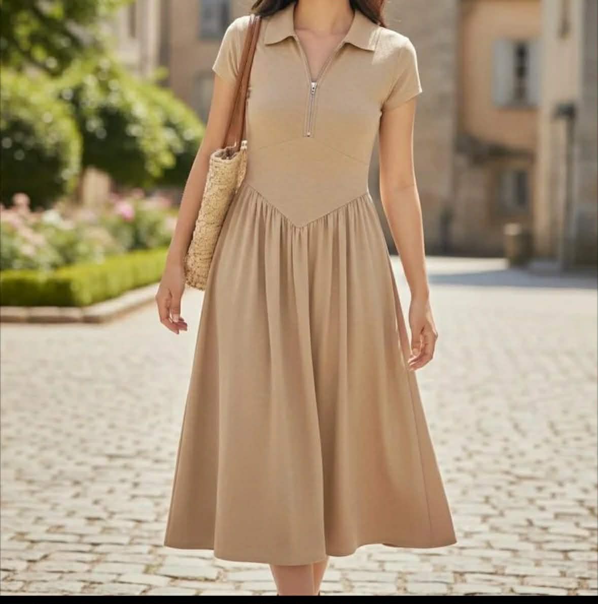 Leila  Summer Elegant Collar Maxi Dress (BUY 1 TAKE 1 FREE)