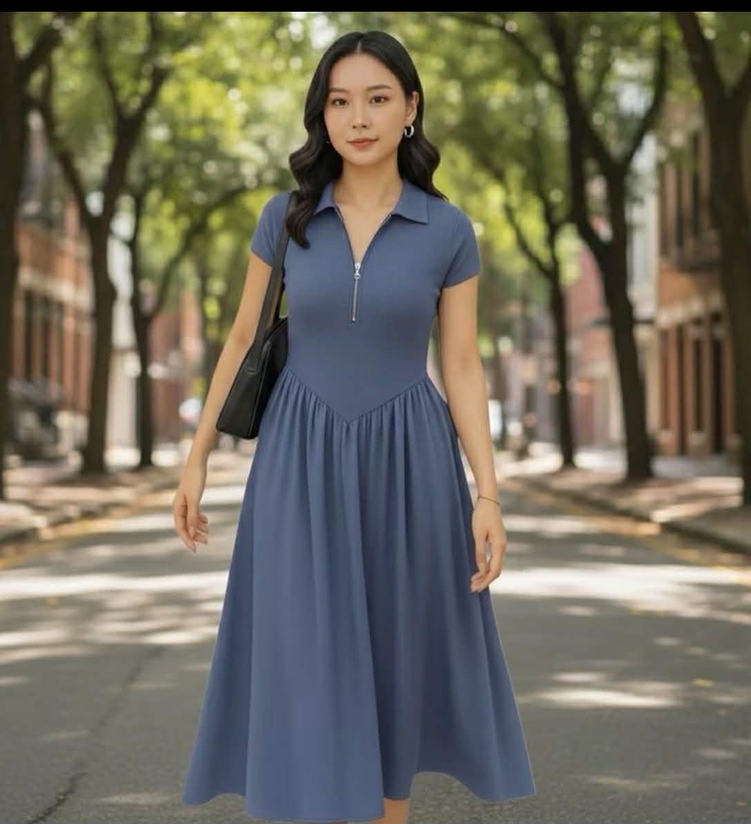 Leila  Summer Elegant Collar Maxi Dress (BUY 1 TAKE 1 FREE)