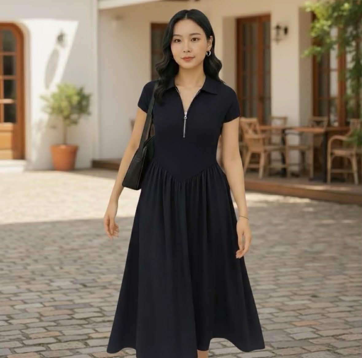 Leila  Summer Elegant Collar Maxi Dress (BUY 1 TAKE 1 FREE)