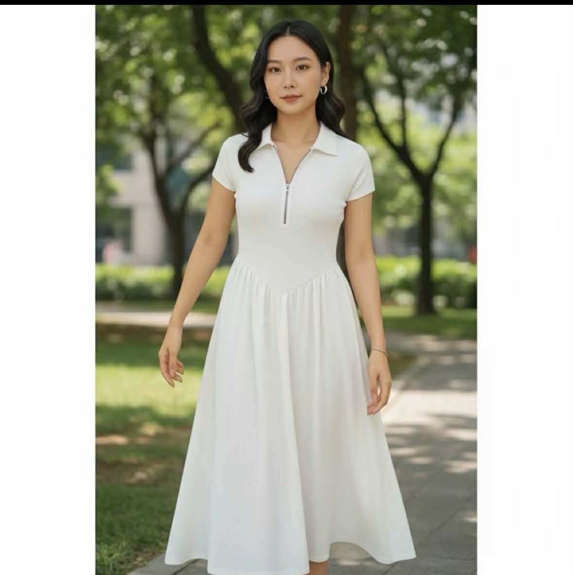 Leila  Summer Elegant Collar Maxi Dress (BUY 1 TAKE 1 FREE)