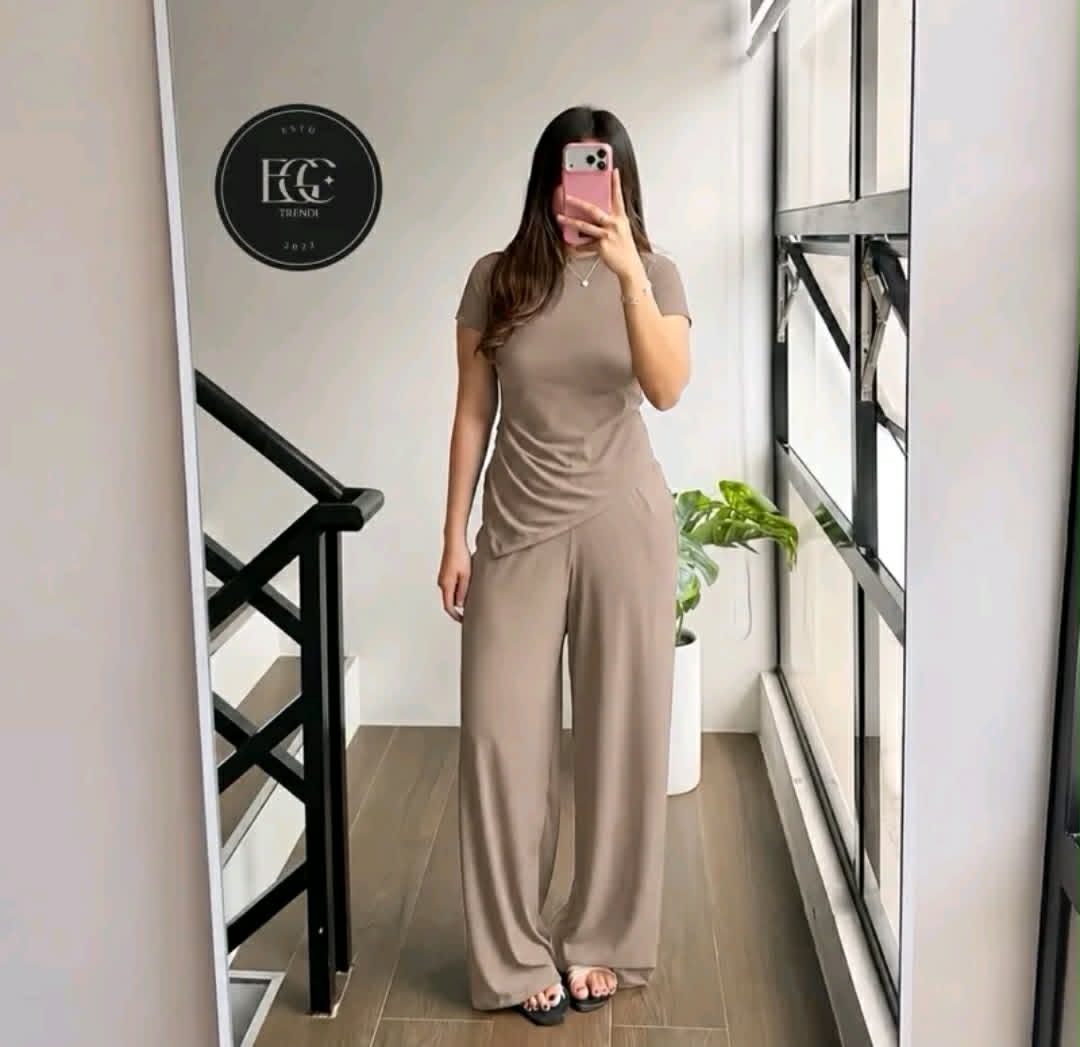 ASYMMETRICAL TOP WITH PANTS ( BUY 1 TAKE 1 )