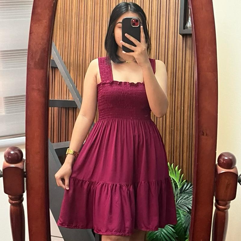 CHELSEA PLAIN MINI DRESS (BUY 1 TAKE 1)