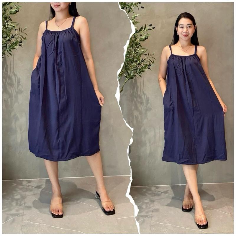 COTTON CHALLIS DREESS WITH SIDE POCKETS  (BUY 1 TAKE 1 FREE)