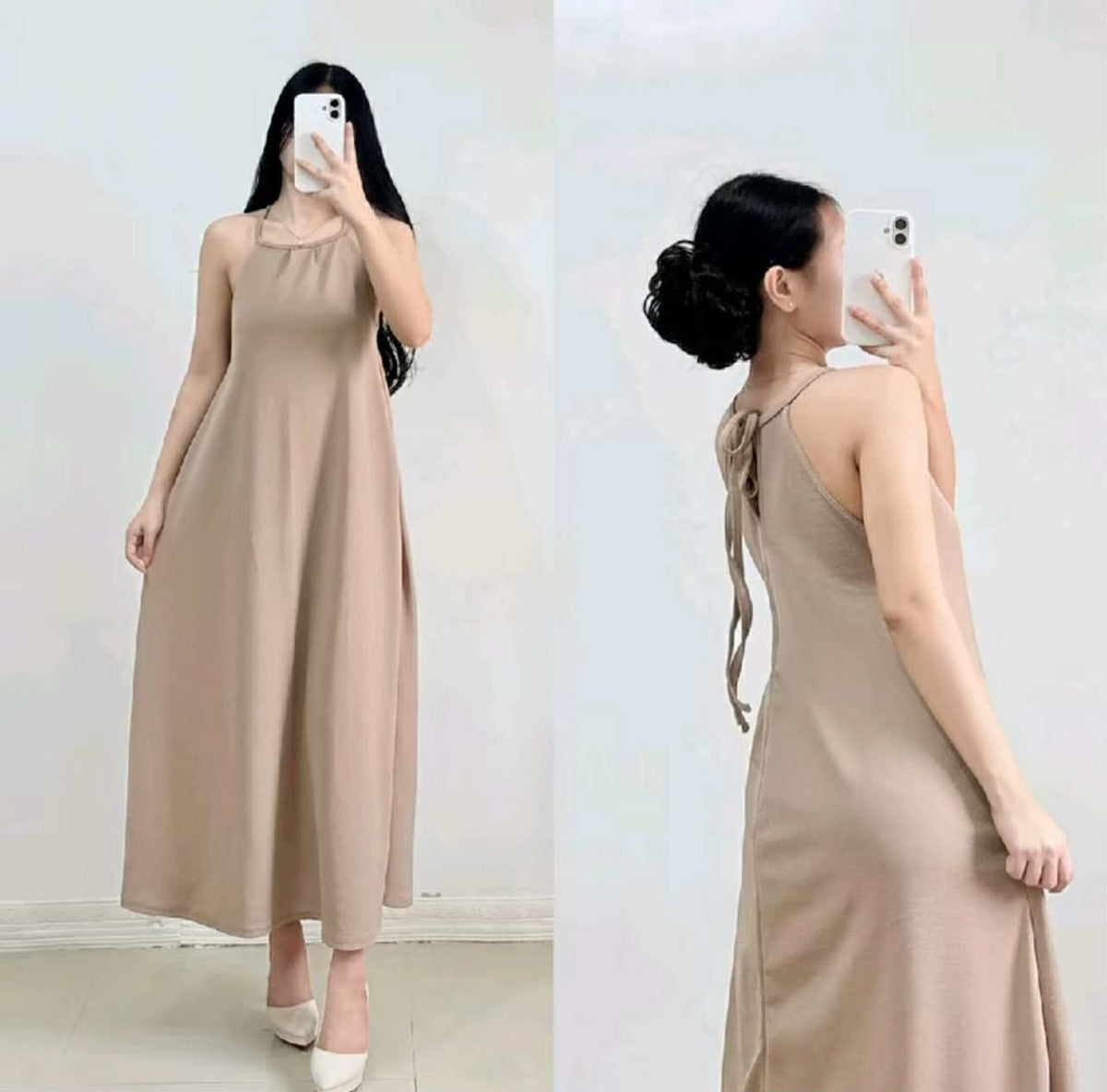 KOREAN STYLE LONG DRESS BUY 1 TAKE 1 FREE