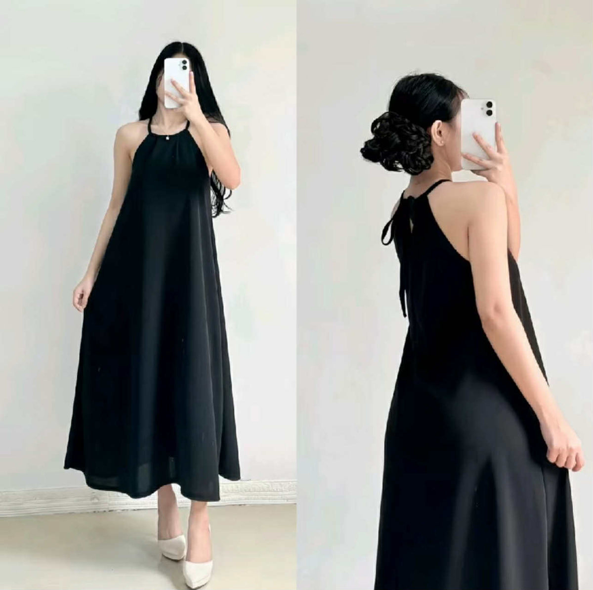 KOREAN STYLE LONG DRESS BUY 1 TAKE 1 FREE