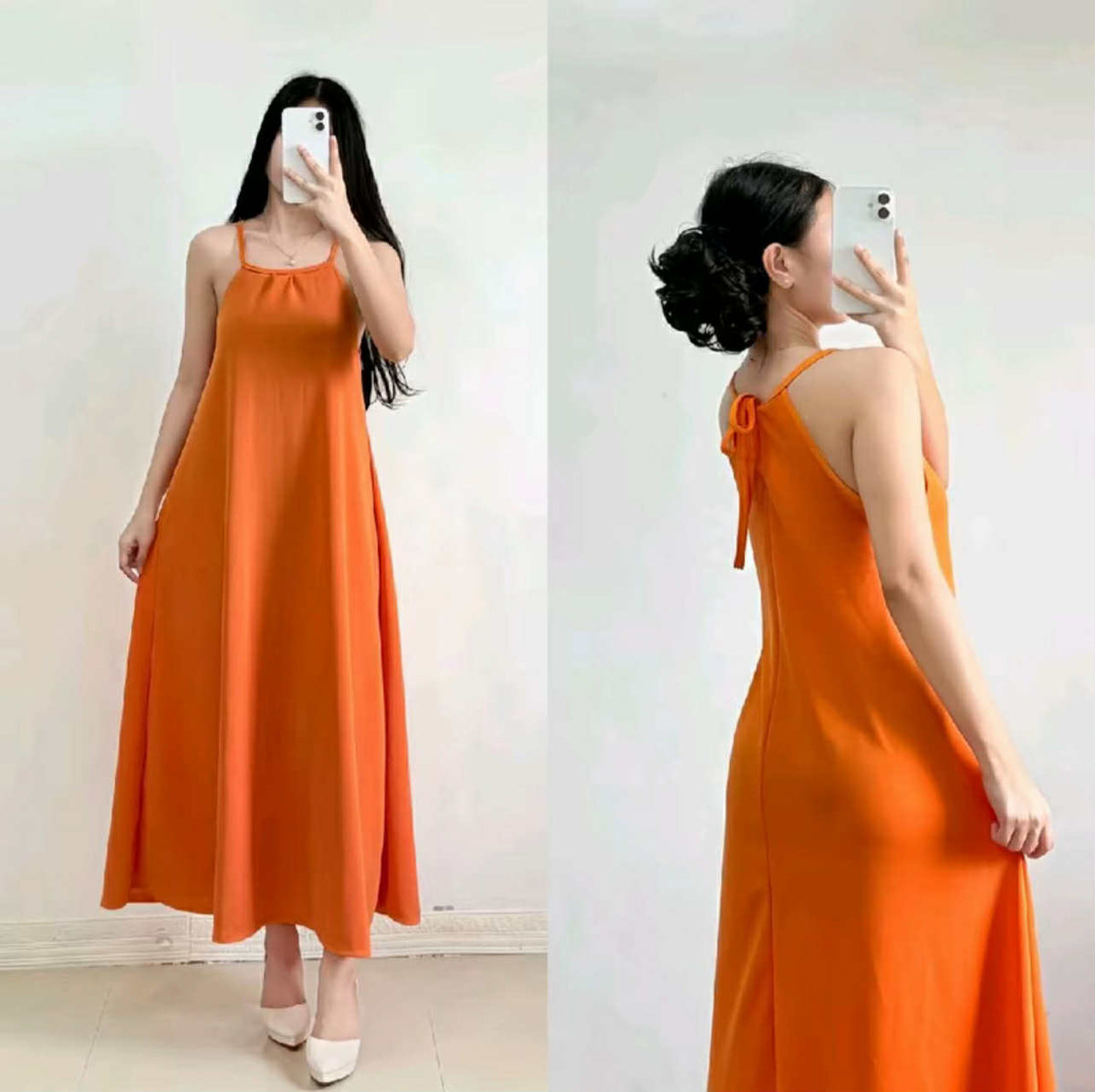KOREAN STYLE LONG DRESS BUY 1 TAKE 1 FREE
