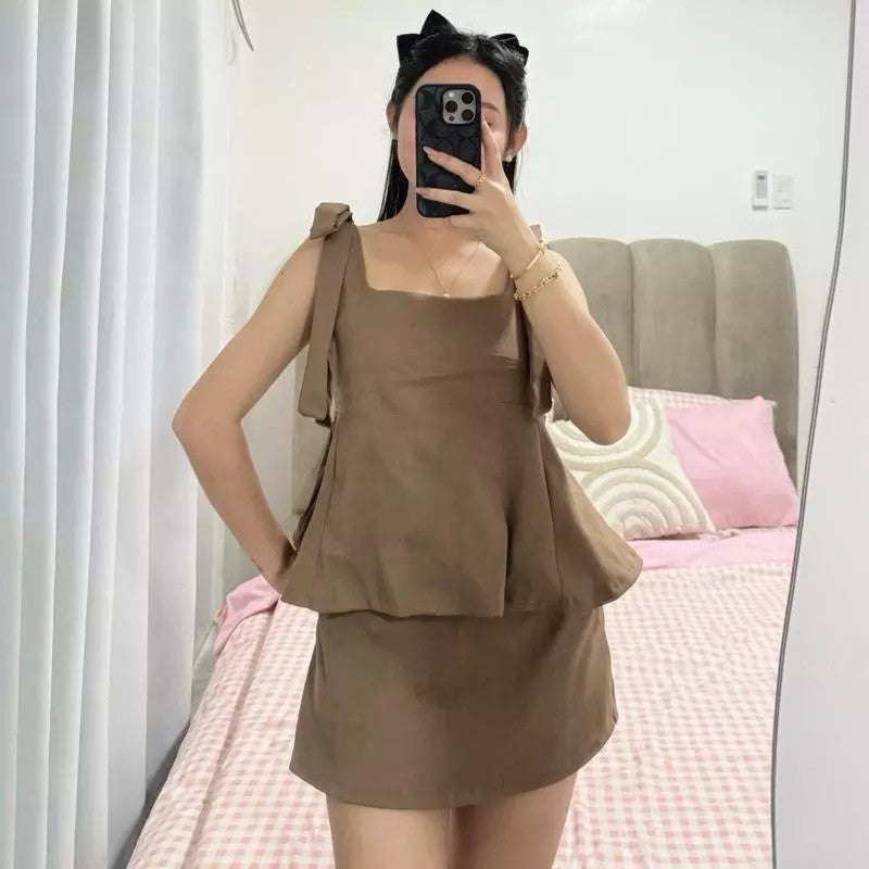 ATHENA Ribbon Top Skort Terno (BUY 1 TAKE 1)