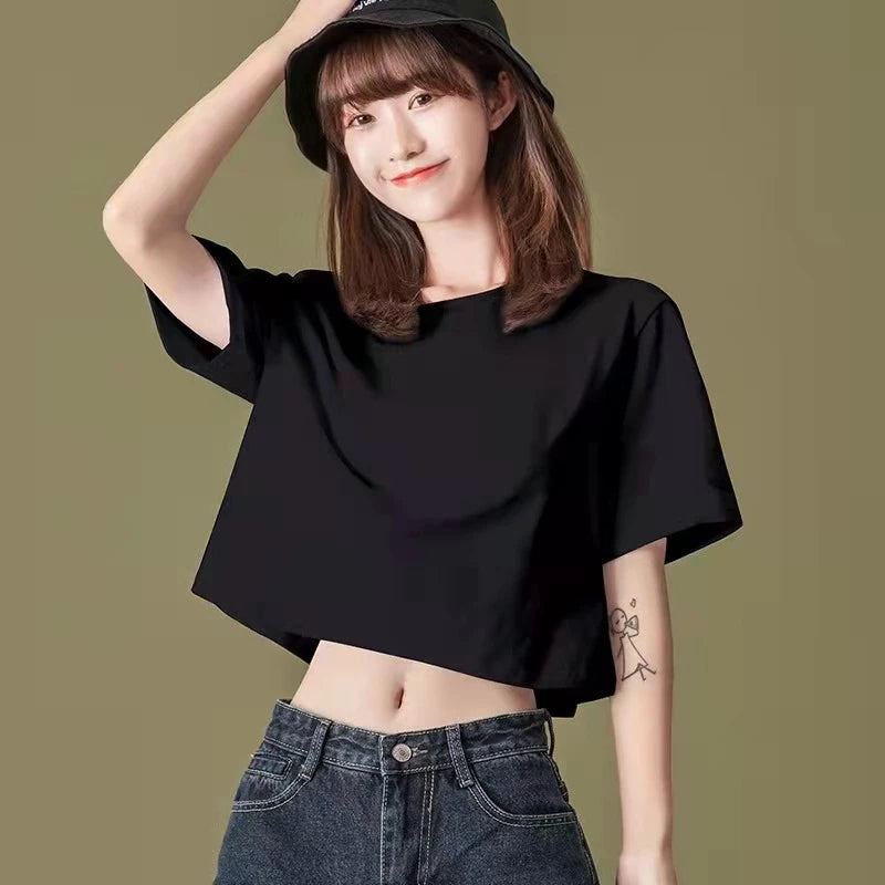 SARAH PREMIUM COTTON SEMI CROP TOP (BUY 2 TAKE 1 FREE)