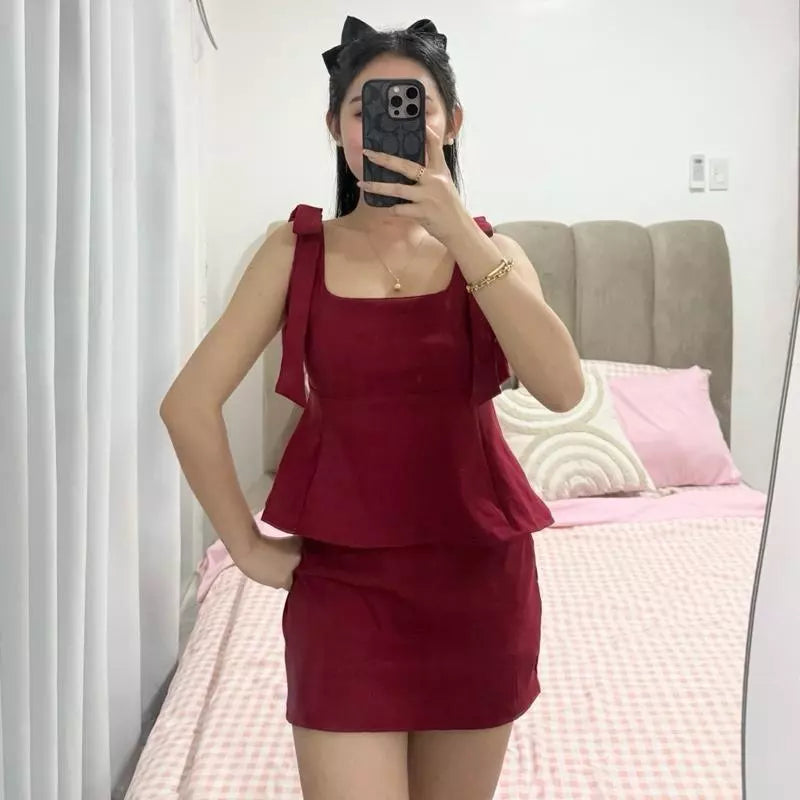 ATHENA Ribbon Top Skort Terno (BUY 1 TAKE 1)