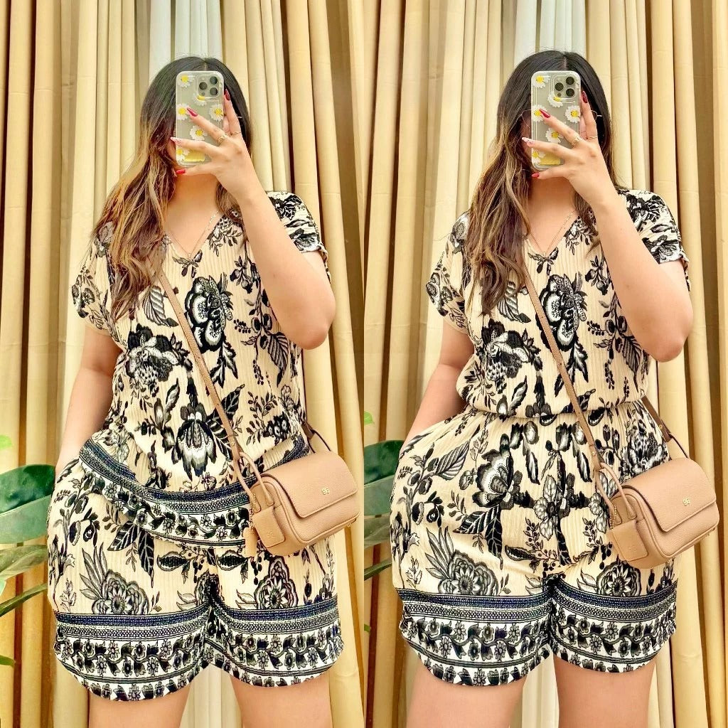PLUS SIZE MOMMY BARK CREPE TERNO (BUY 1 TAKE 1)