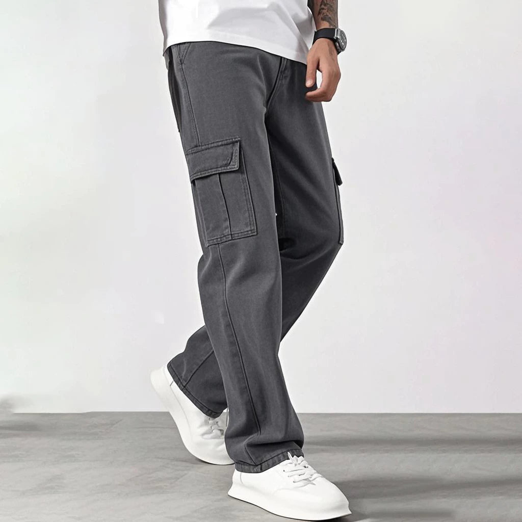 baggy straight Denim cargo pants (Buy 1 Take 1 Free)