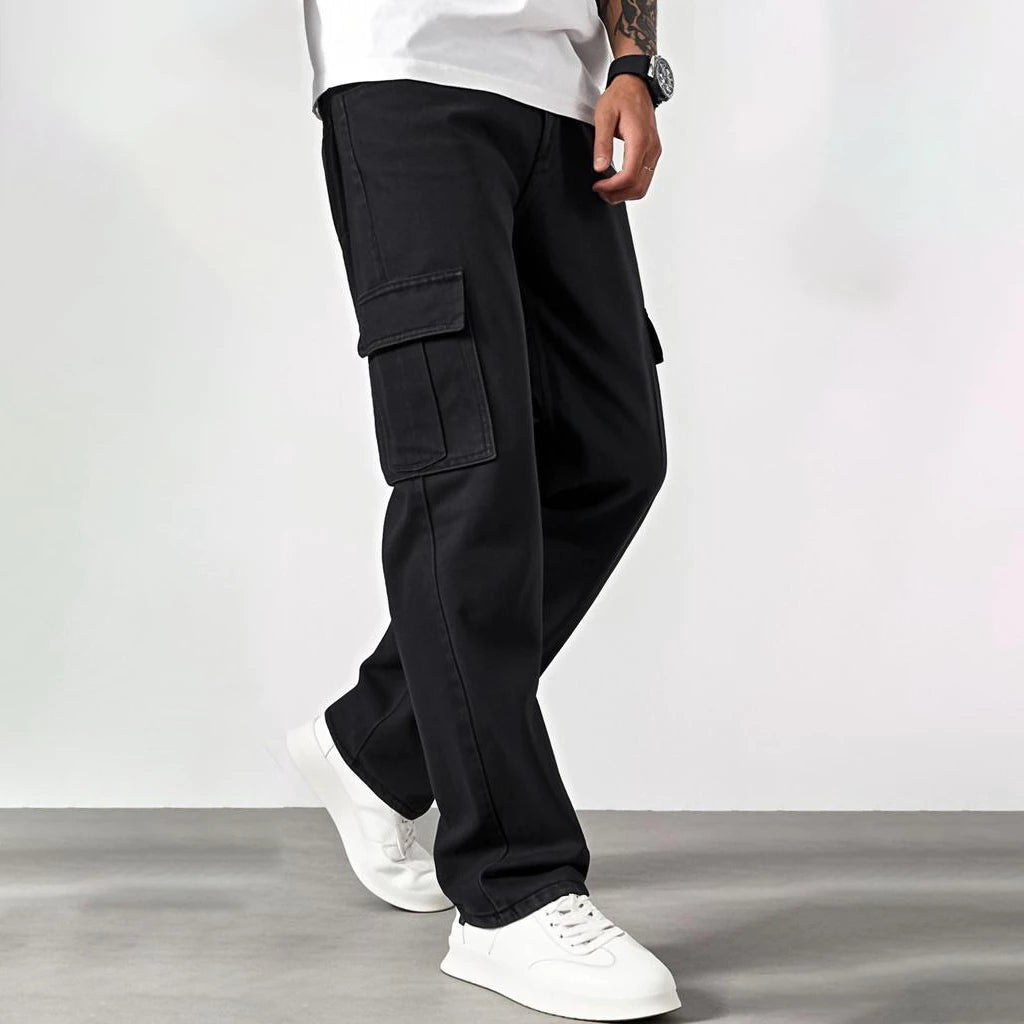 baggy straight Denim cargo pants (Buy 1 Take 1 Free)