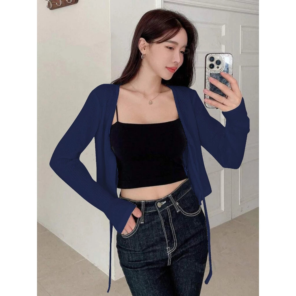 KOREAN PREMIUM KNITTED WAFFLE CARDIGAN BUY 2 TAKE 1 FREE