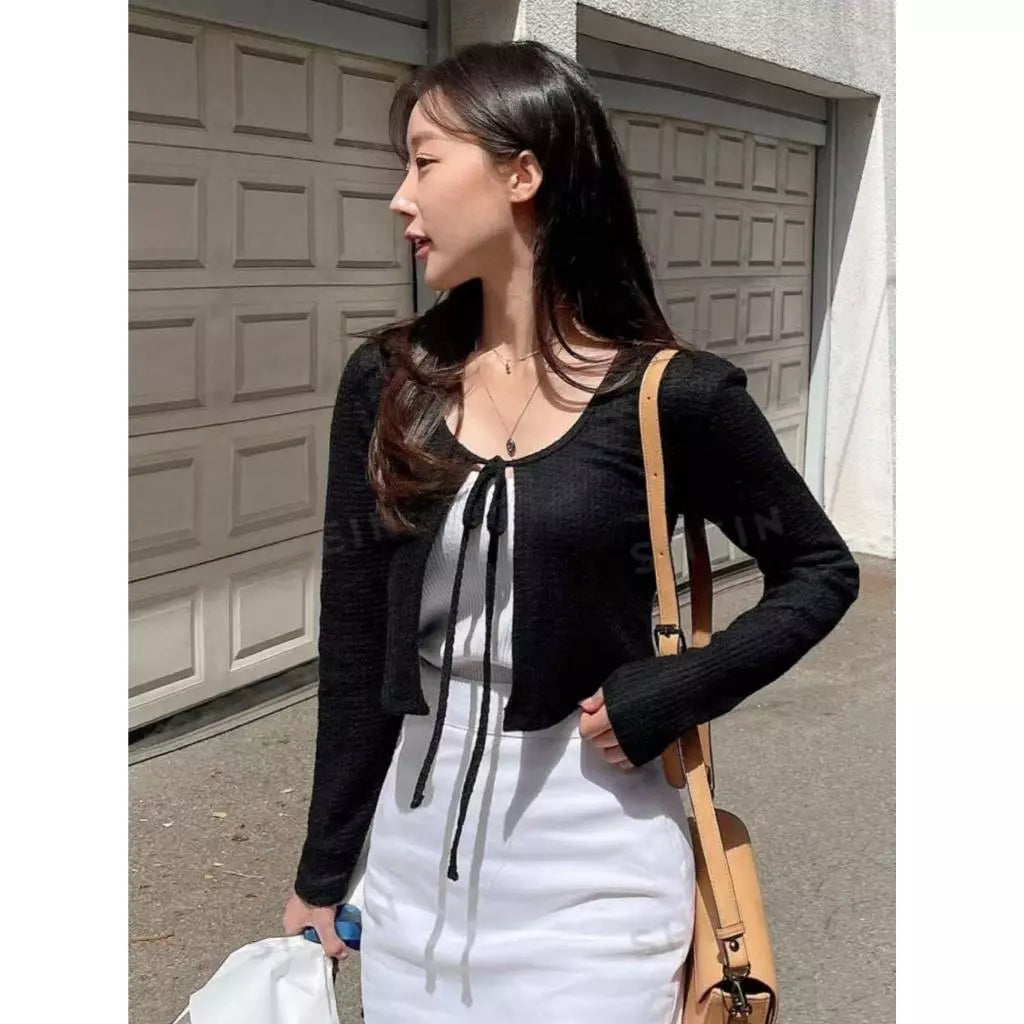 KOREAN PREMIUM KNITTED WAFFLE CARDIGAN BUY 2 TAKE 1 FREE