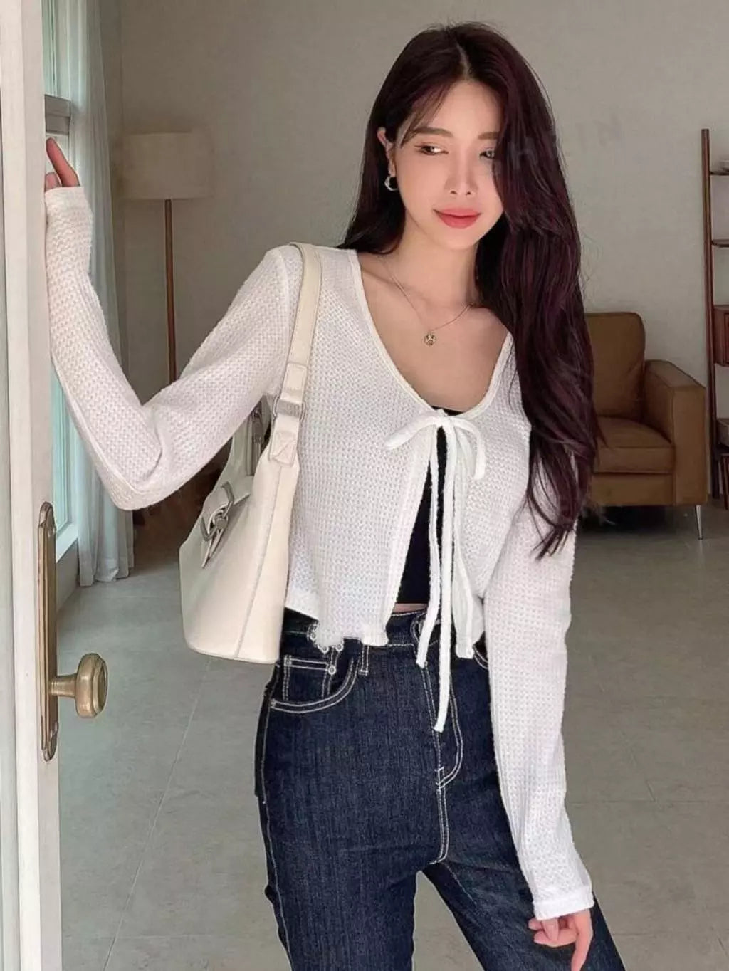 KOREAN PREMIUM KNITTED WAFFLE CARDIGAN BUY 2 TAKE 1 FREE