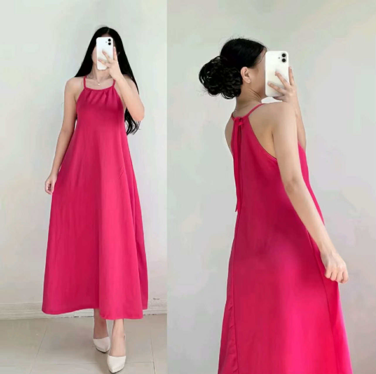 KOREAN STYLE LONG DRESS BUY 1 TAKE 1 FREE