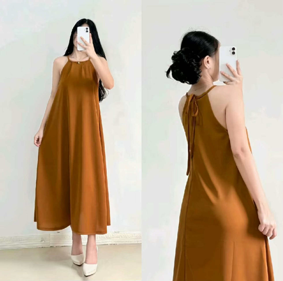 KOREAN STYLE LONG DRESS BUY 1 TAKE 1 FREE