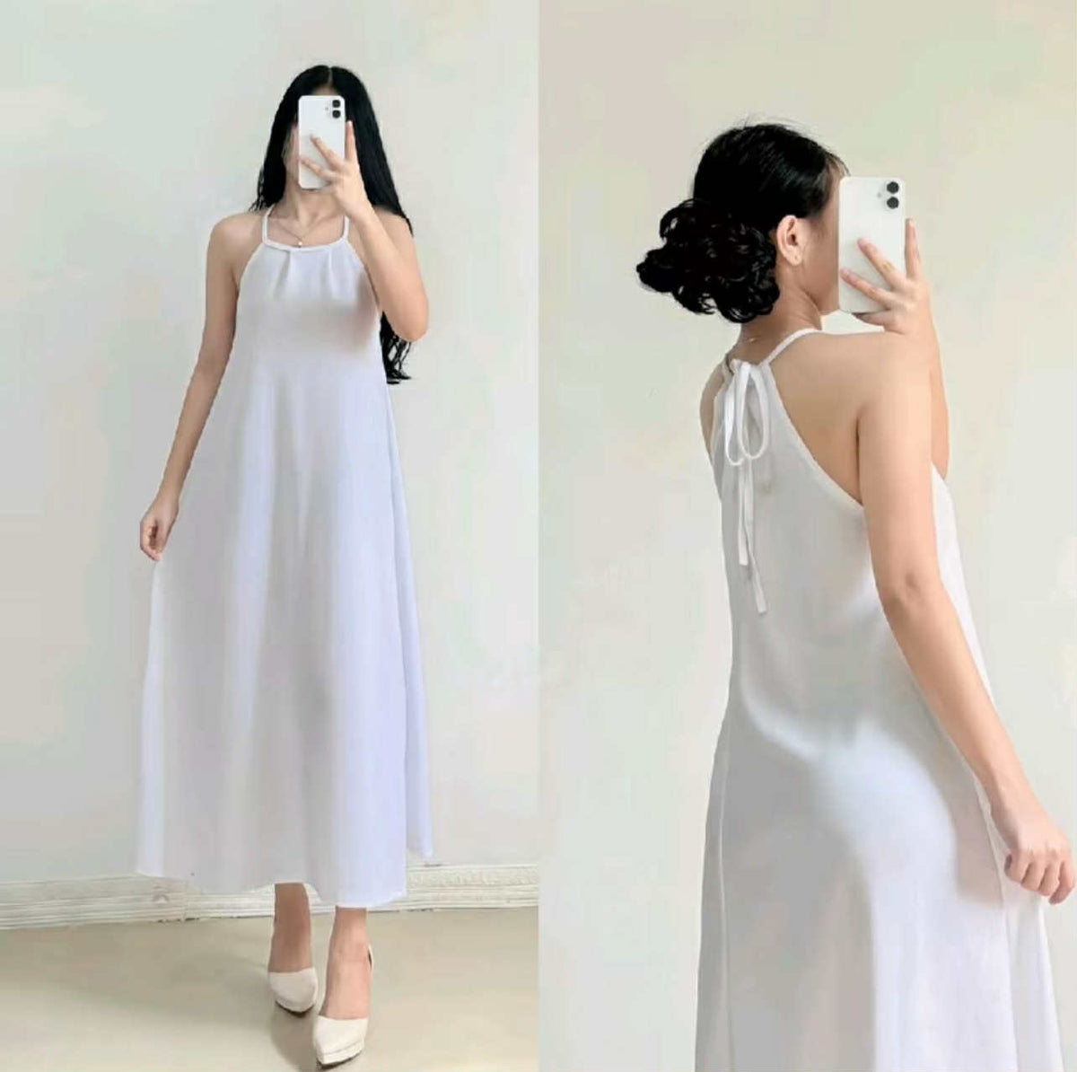 KOREAN STYLE LONG DRESS BUY 1 TAKE 1 FREE