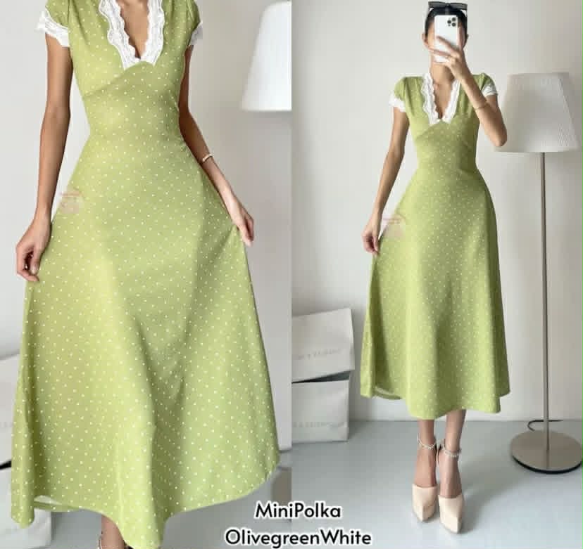 Stelar V-neck Lace Maxi Dress  (BUY 1 TAKE 1)
