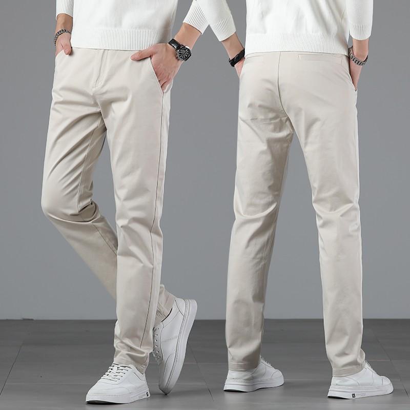Men's Cotton Stretch Trousers Pants (Buy1 Take1 FREE)