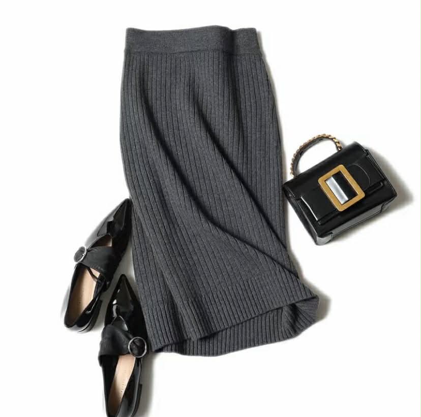 LYRA SKIRT WOMEN KNITTED STRETCHABLE (BUY 1 TAKE 1)