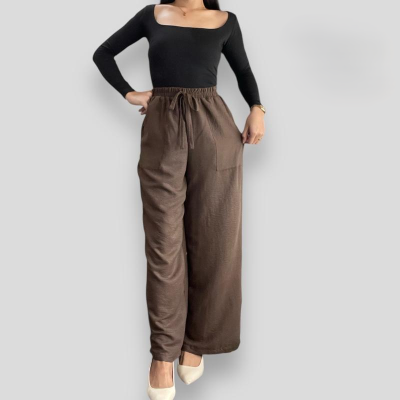 Wynona Crumpled Linen Pocket Pants BUY 2 TAKE 1 FREE