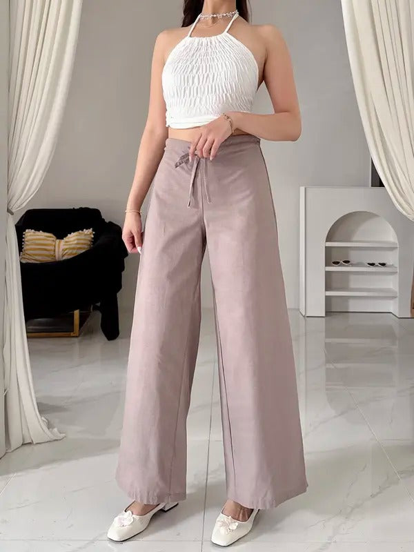 CASSANDRA LINEN WIDELEG PANTS BUY 2 TAKE 1 FREE