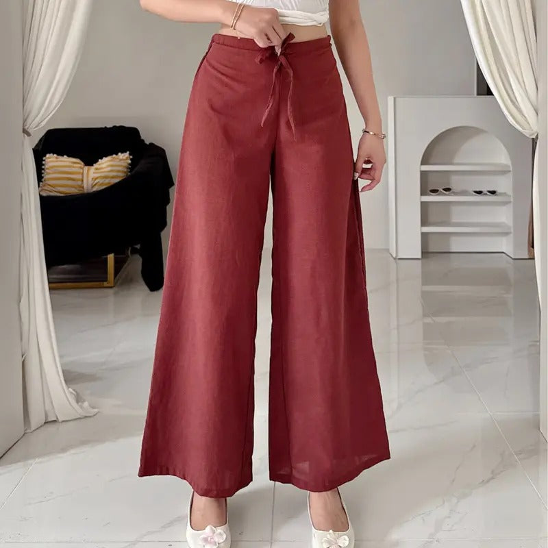 CASSANDRA LINEN WIDELEG PANTS BUY 2 TAKE 1 FREE