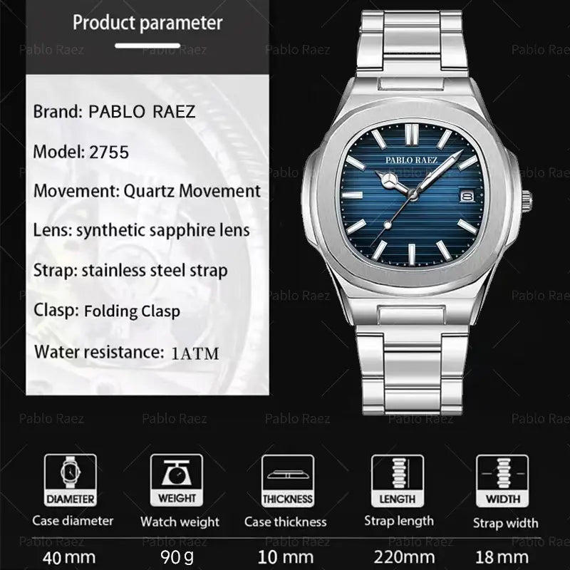 LEWIS Men’s Square Watch