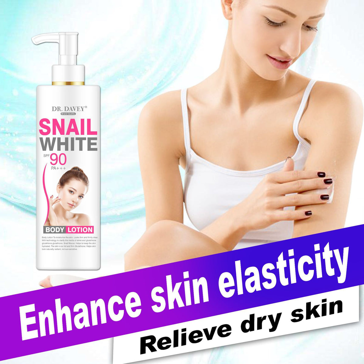 Snail White SPF 90 PA+++ Whitening Moisturizing Lotion 500ML [BUY 1 TAKE 1 PLUS FREE 10PCS COLLAGEN MASK]