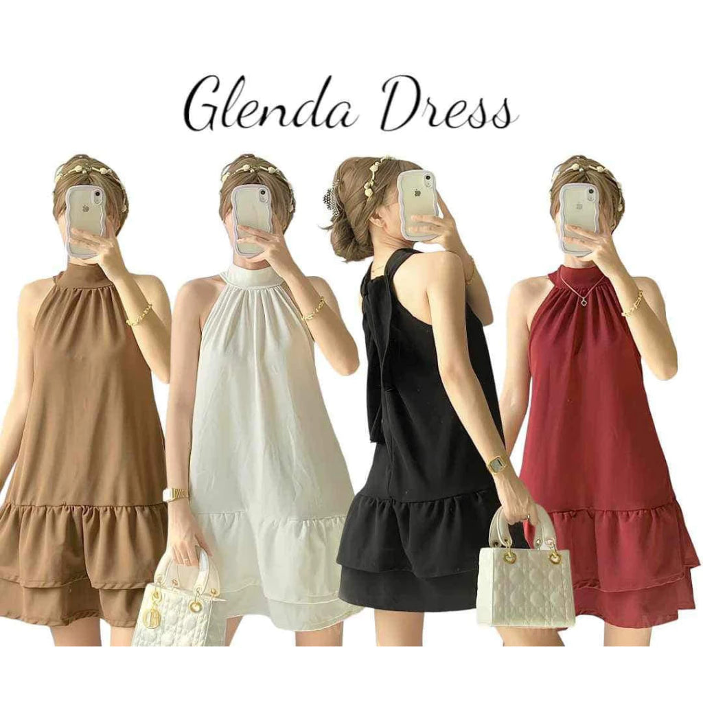 Elegant Highneck Sleeveless Dress