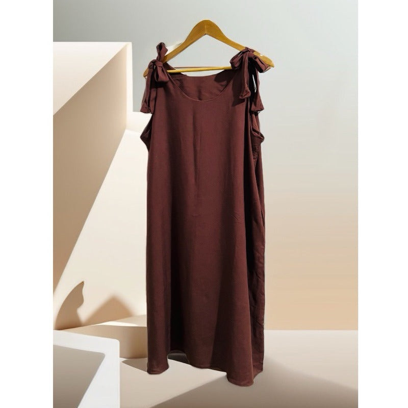 JANIYA SELF TIE CHALLIS DRESS (BUY 1 TAKE 1)