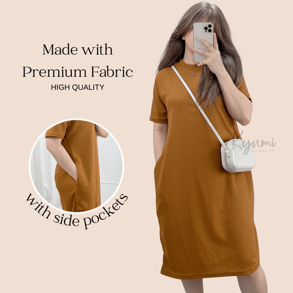 ALEXA COTTON WAFFLE DRESS (Buy1Take2FREE)