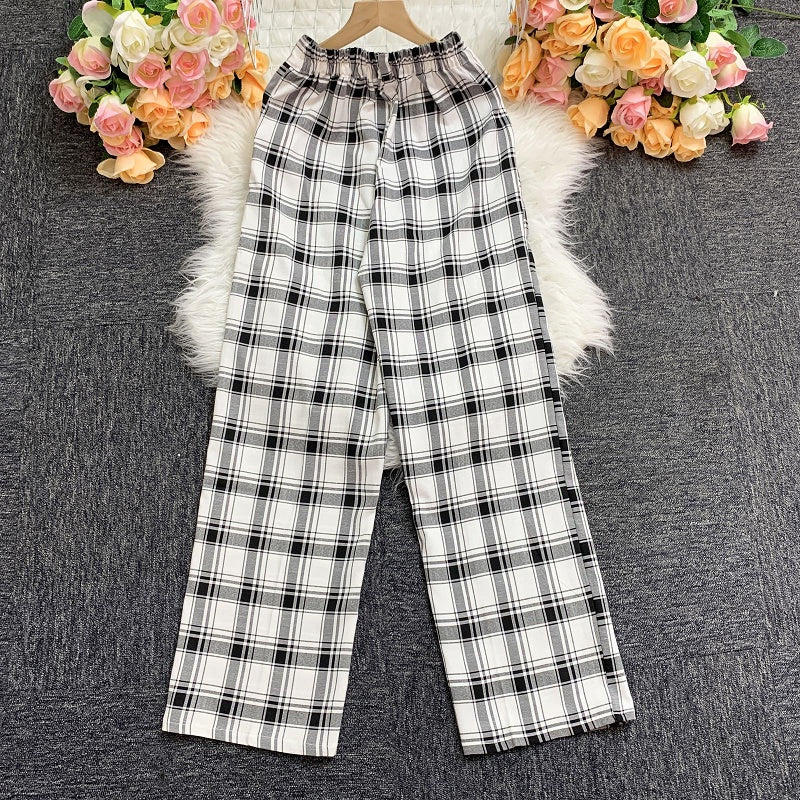 Plaid Loose Casual Trousers [Buy1Take1FREE]