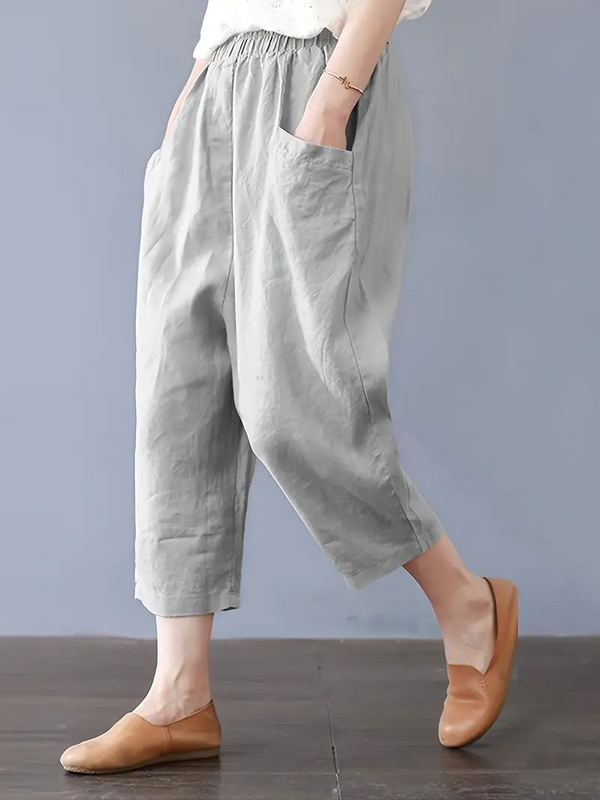 BAGGY CASUAL LINEN TROUSER (Buy2Take1FREE)