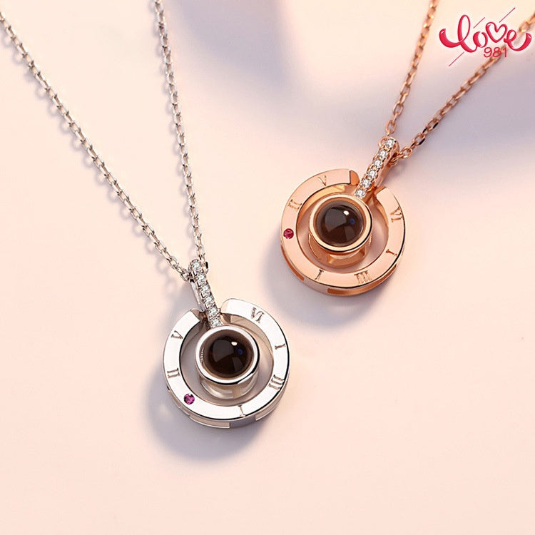 ILOVEYOU Projection Pendant Necklace Valentines Gift [BUY 1 TAKE 1 FREE]