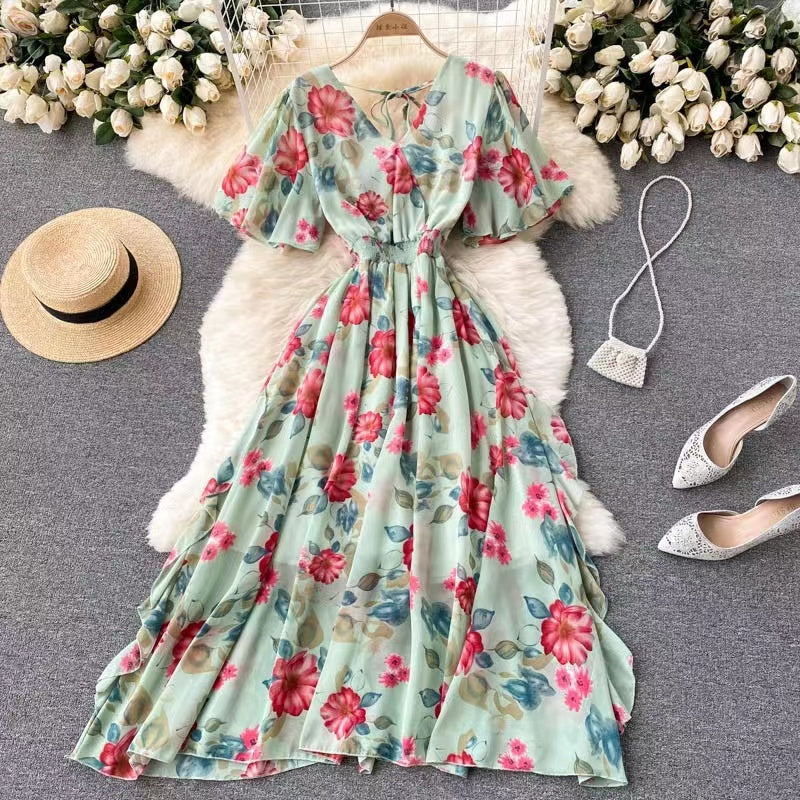 Korean Fashion Puff Sleeve Dress [BUY 1 TAKE 1 FREE]